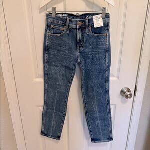NWT J Crew 9” Vintage Slim Straight Jeans size 23 petite